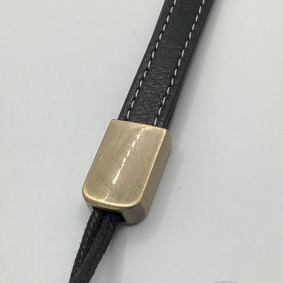 NEW ♣️ Stylish Black Leather Wrist Strap Replacement - Picture 5 of 10